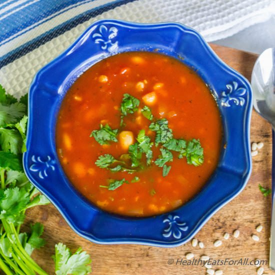 Pasta Fagioli Soup with Barley