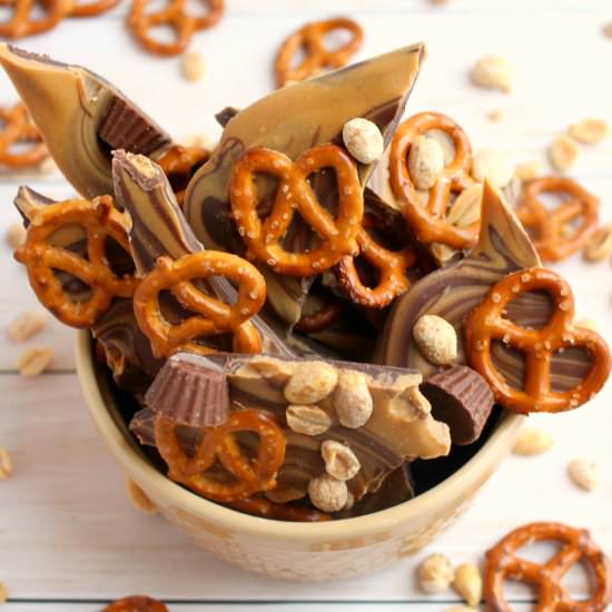 Peanut Butter Pretzel Bark