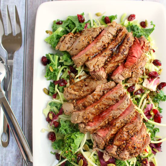 Sweet Kale & Grilled Sirloin Salad