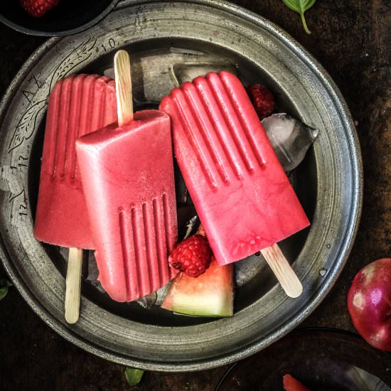 Raspberry Watermelon Popsicle