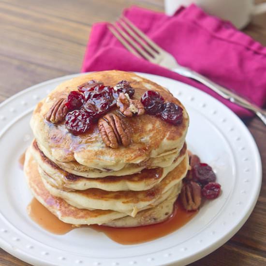 Cherry Greek Yogurt Pancakes