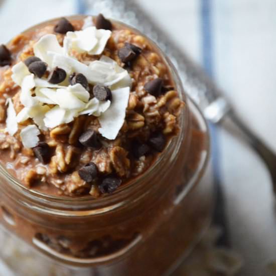 Chocolate Coconut Overnight Oats