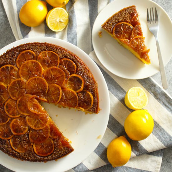 Upside-Down Meyer Lemon Cake