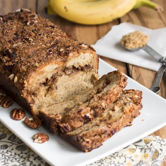 Cinnamon Swirl Banana Nut Bread
