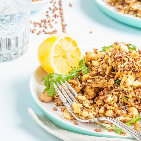 Cauliflower Salad w/ Chickpeas