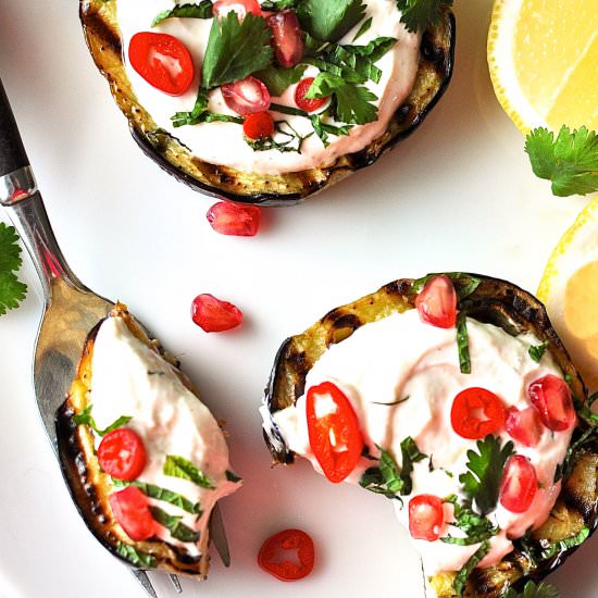 Eggplant with Yoghurt Sauce