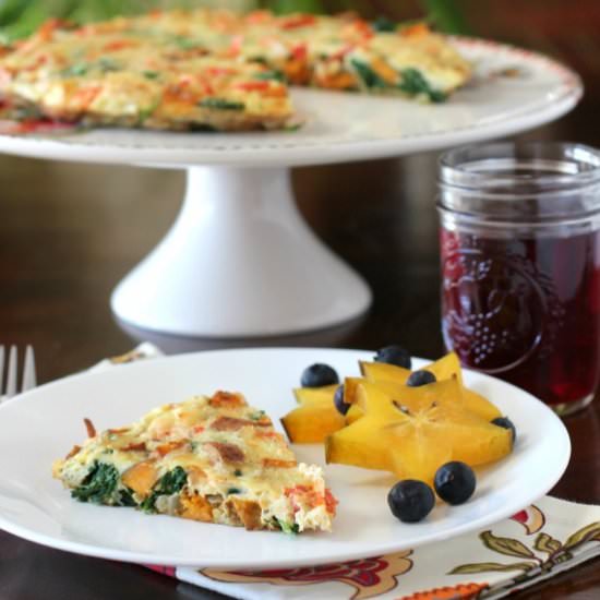 Healthy Frittata with Smoked Salmon