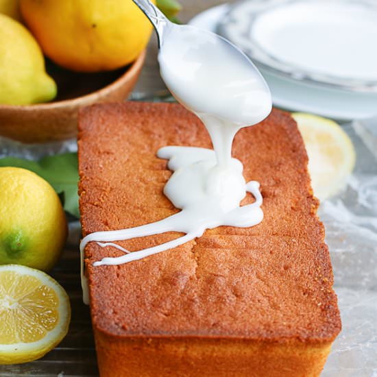 Lemon Almond Yogurt Cake