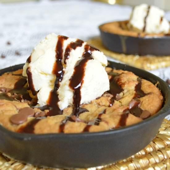 Iron Skillet Chocolate Chip Cookie