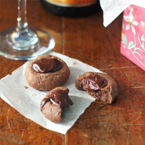 Irish Cream-Chocolate Thumbprint