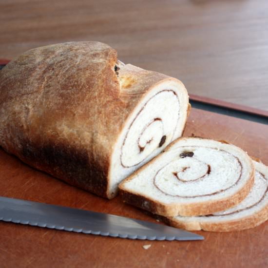 Cinnamon Raisin Swirl Bread