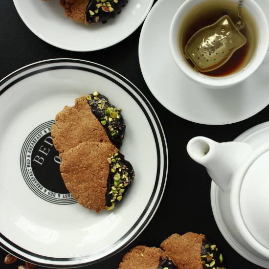 Spiced Cookies in Chocolate