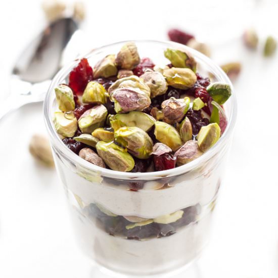 Pistachio & Dried Cherry Parfaits