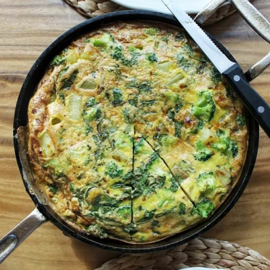 Broccoli, Shallot and Potato Fritta