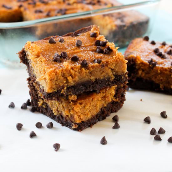 Pumpkin Chocolate Chip Brownies