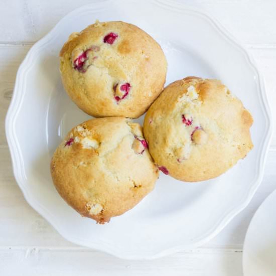 Super Moist Cranberry Muffins