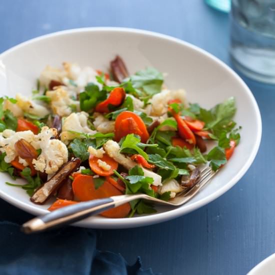 Warm Cauliflower Carrot Salad