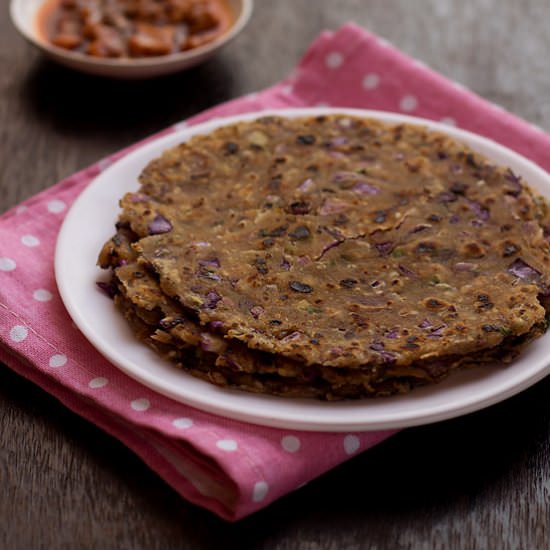 Purple Cabbage Paratha Recipe