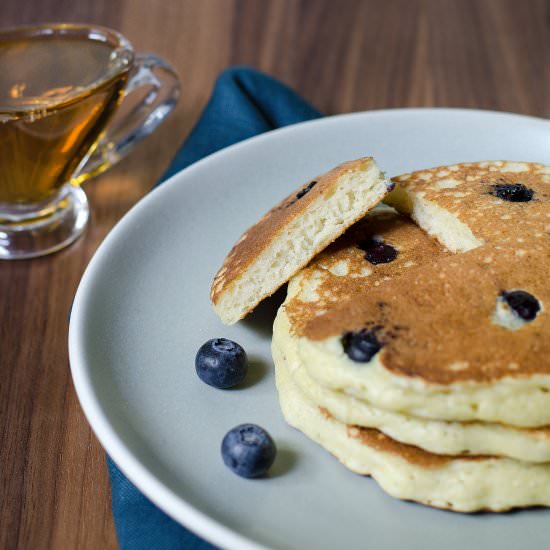 Sourdough Blueberry Pancakes