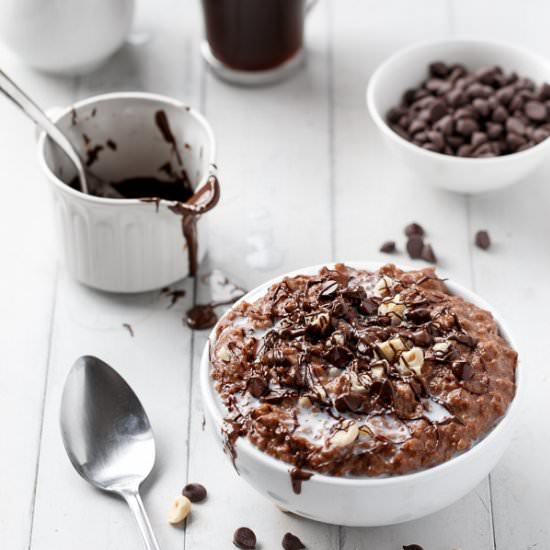 Nutella Hot Chocolate Oatmeal
