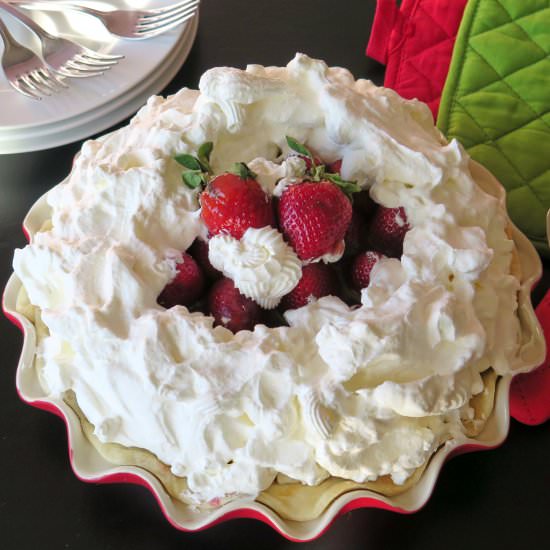 Mile High Strawberry Pie