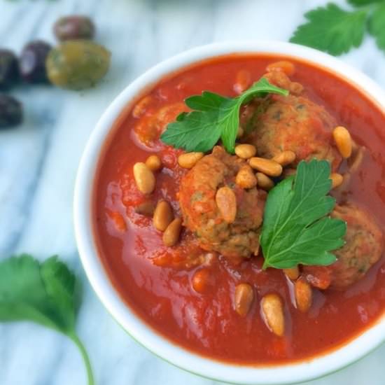 Slow Cooker Lebanese Meatballs