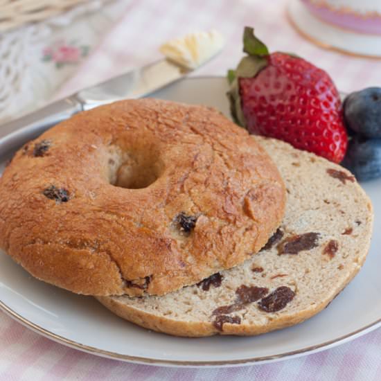 Gluten Free Cinnamon Raisin Bagels