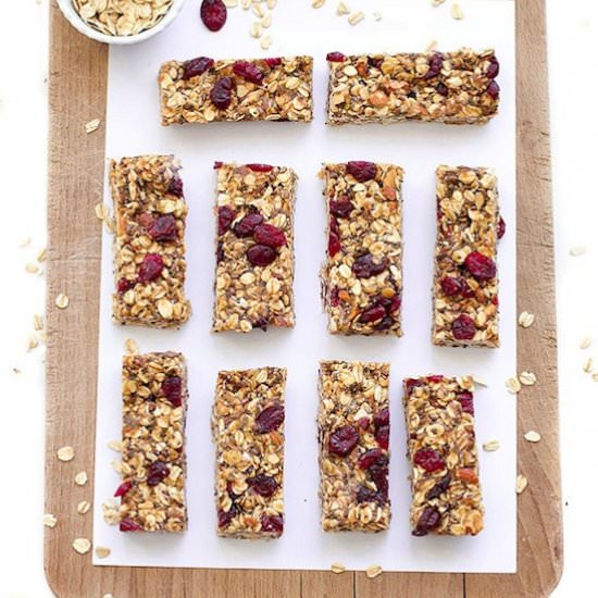 Healthy No-Bake Granola Bars