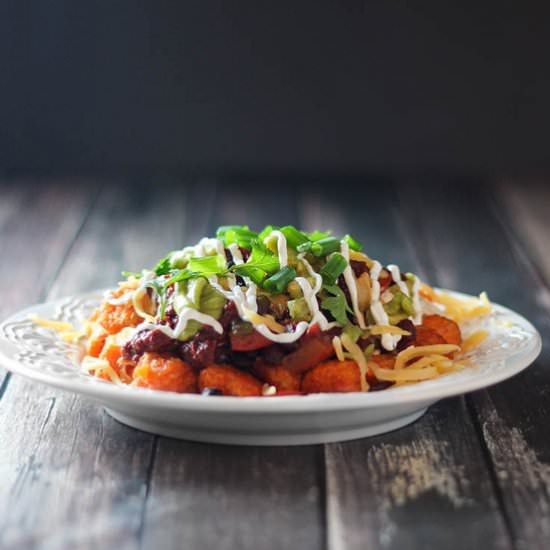 Loaded Sweet Potato Totchos