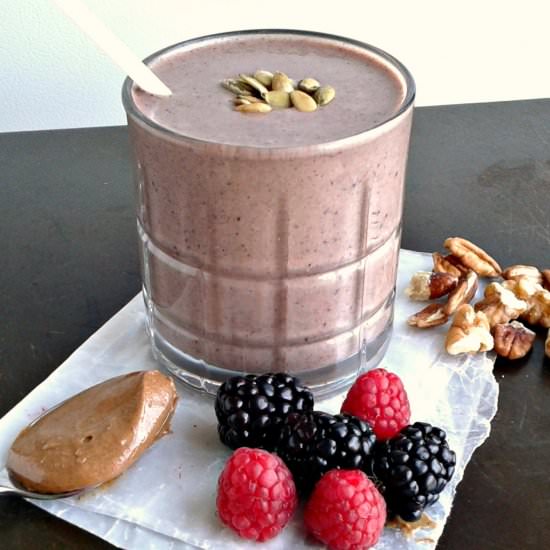 Berry-Kale Apple Butter Smoothie