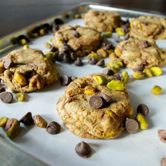Brown Butter Pistachio Cookies