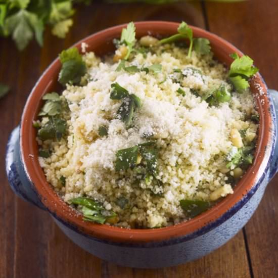 Parmesan Couscous with Roasted Garlic