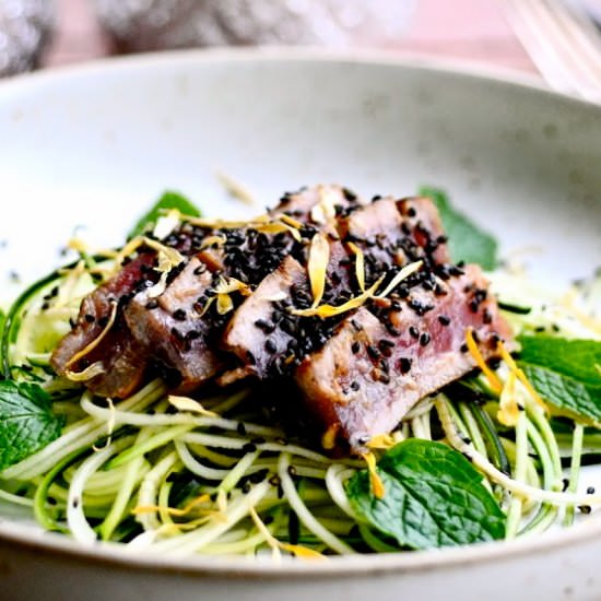 Zucchini Noodles with Tuna
