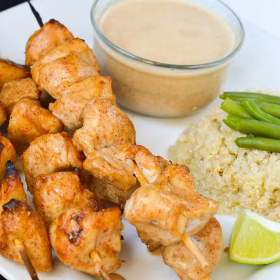 Satay Chicken Skewers