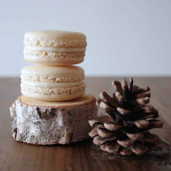 Eggnog Macarons