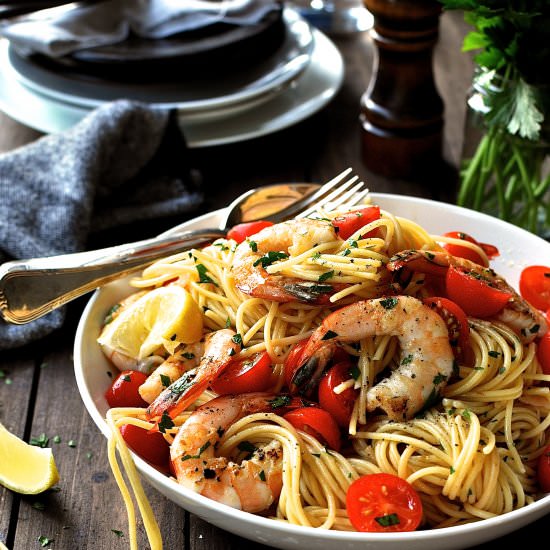 Prawn and Lemon Pasta