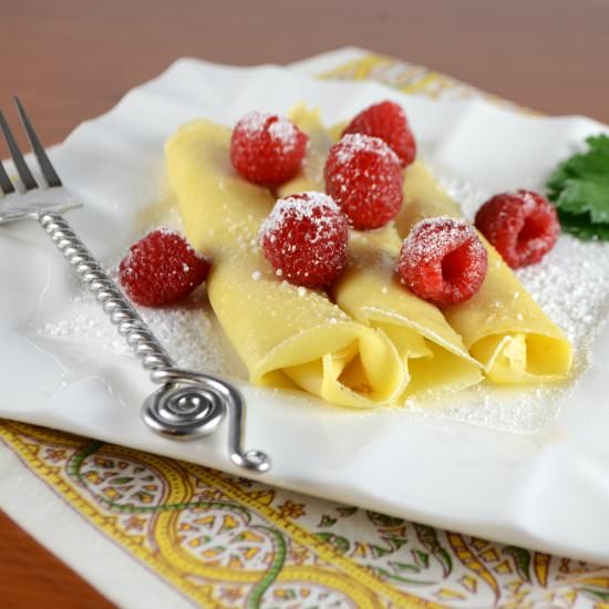Crepes with Lemon Curd