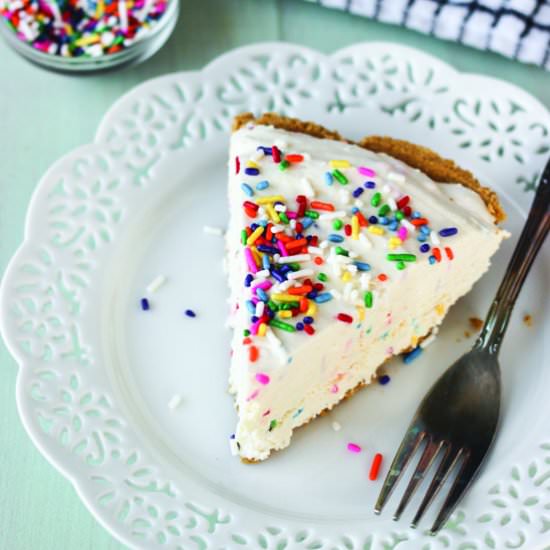 Low-Fat Funfetti Ice Cream Pie