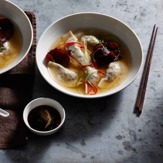 Pork dumpling soup