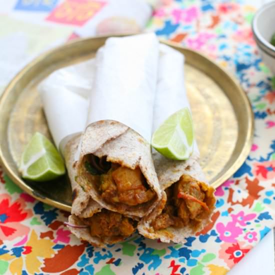 Chicken and Egg Kathi Rolls
