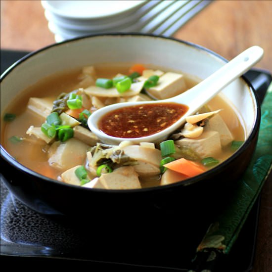 Vegan Crockpot Chinese Hot Pot