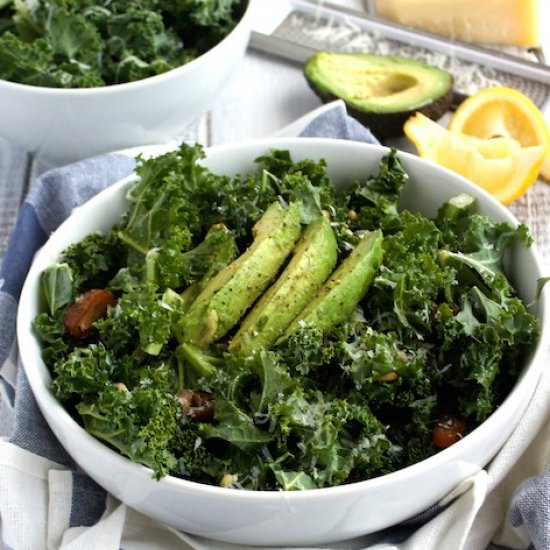 Date and Parmesan Kale Salad