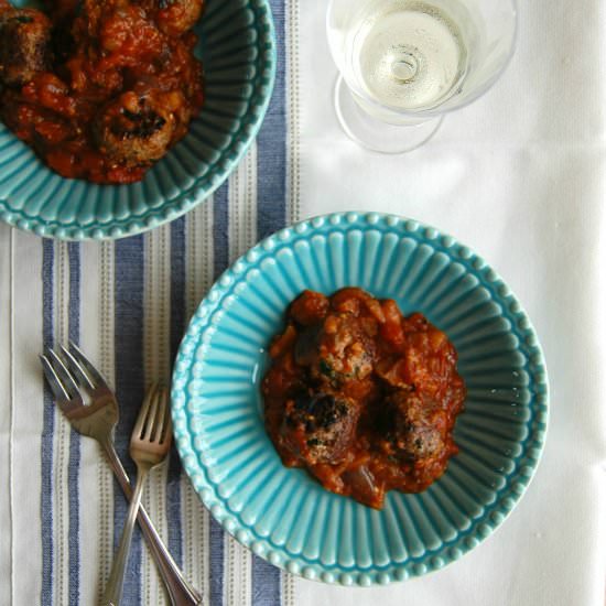 Meatballs alla Norma