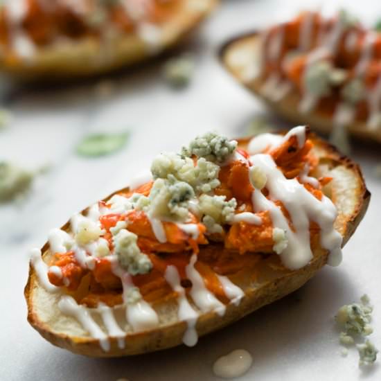 Buffalo Chicken Stuffed Potato