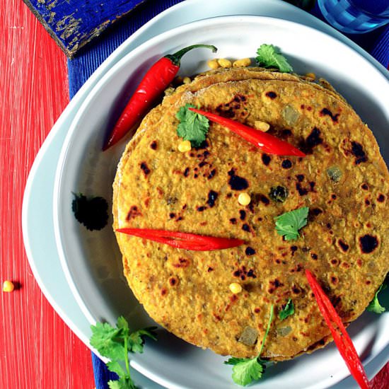 Dal Chawal Paratha