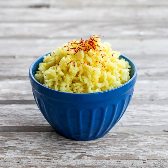5 Minute Saffron Rice