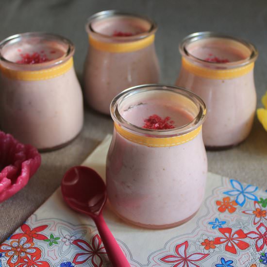 Strawberries Panna Cotta