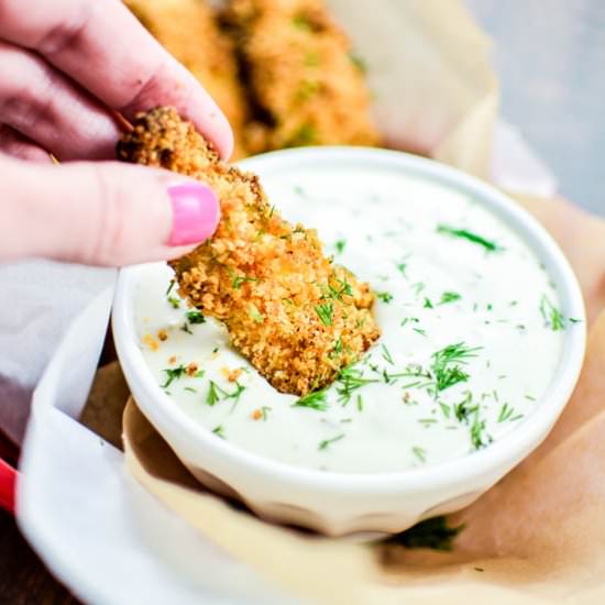 Oven-Fried Pickles