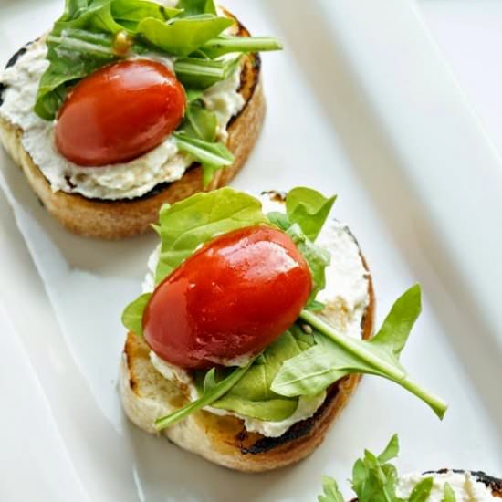 Herbed Ricotta Crostini