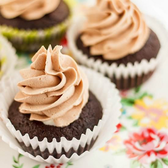 Lindor Chocolate Cupcakes